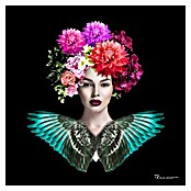 Lienzo Mujer flores (Mujer flores, An x Al: 80 x 80 cm, 1 pzs.) | BAUHAUS