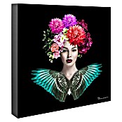 Lienzo Mujer flores (Mujer flores, An x Al: 80 x 80 cm, 1 pzs.) | BAUHAUS