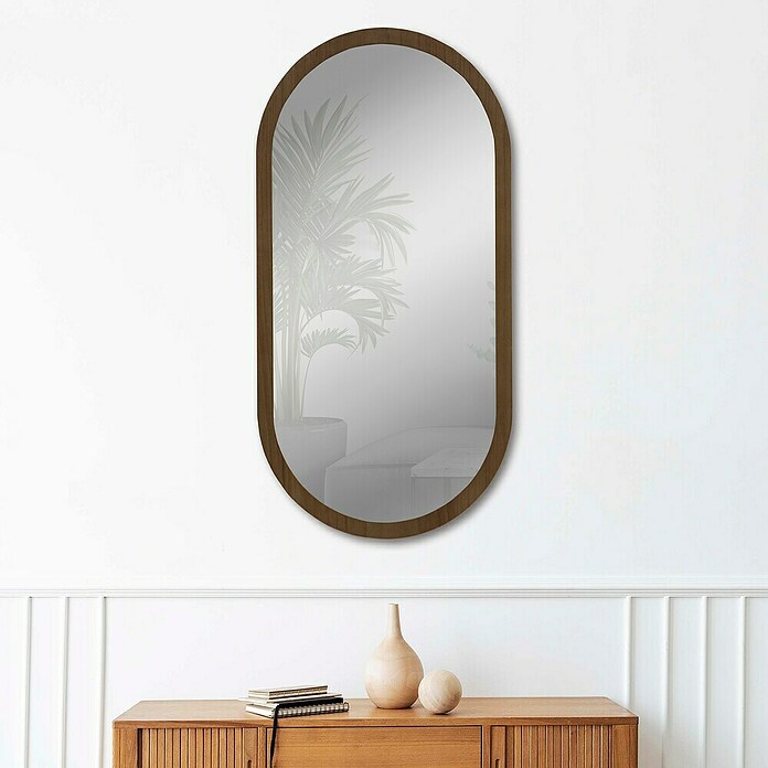 Espejo de pared Alba (58 x 118 cm, Tabaco) | BAUHAUS