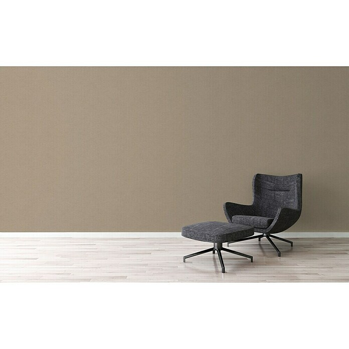 AS Creation Ethnic Origin Vliestapete (Braun, Uni, 10,05 x 0,53 m)