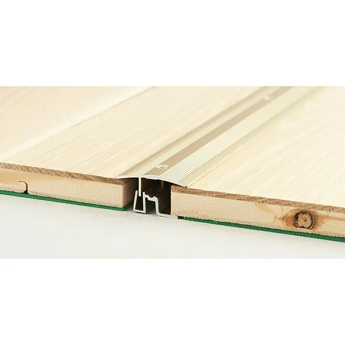 LOGOCLIC Übergangsprofil 401 - Sahara, 0,9 m x 38 mm, Montageart: Schrauben - Profilleiste aus Metall für Holzböden, die eine saubere und ästhetische Verbindung zwischen den Dielen schafft.