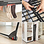 Vileda Tendedero con alas Infinity Flex extensible (Longitud cuerda de tender: 30 m, L x An x Al: 304 x 56 x 128 cm, Negro) | BAUHAUS