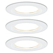Paulmann LED-Einbauleuchten-Set (6,5 W, Weiß, Durchmesser: 7,8 cm, 3 Stk.)