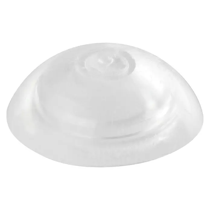 Wandtürstopper selbstklebend - Durchmesser: 30 mm, Transparent, 2 Stk. - Klares, kuppelförmiges Objekt.