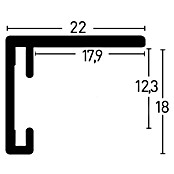 Accent Bilderrahmen (Grau, 21 x 29,7 cm / DIN A4)