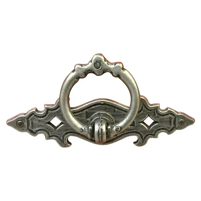 Häfele Tirador para muebles Vintage - Plateado - Tirador metálico antiguo para cajón, decorativo y funcional para muebles.