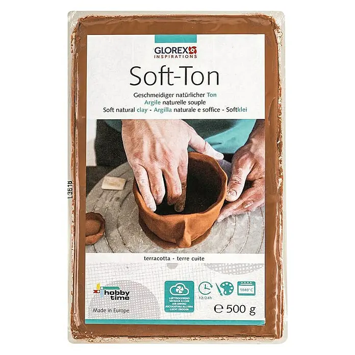 Glorex Hobby Time Softton500 g, Terracotta