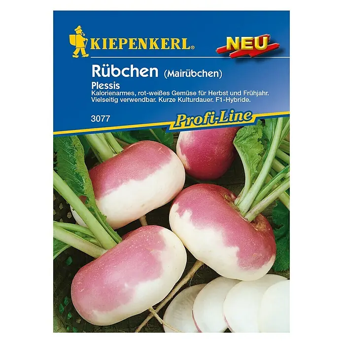 Gemüsesamen RübchenBrassica rapa, Erntezeit: September