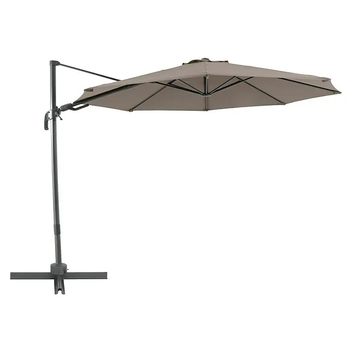 Sunfun Schirmbezug Capri - Taupe, Passend für: Sunfun Ampelschirmgestell Capri Ø 300 cm - Dieser Beigefarbene Sonnenschirm bietet stilvollen Schatten. Ideal für Terrasse oder Garten, schützt er vor Sonne und sorgt für angenehme Stunden im Freien.