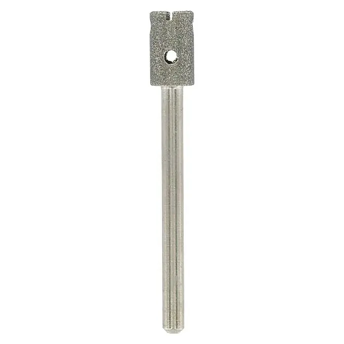 Dremel Diamant-Glasbohrer 663 - Ø x L: 6,4 x 44 mm - Diamantbohrer mit Zylinderschaft und seitlicher Öffnung für präzise Bohrungen in harten Materialien. Optimal für Glas und Keramik.