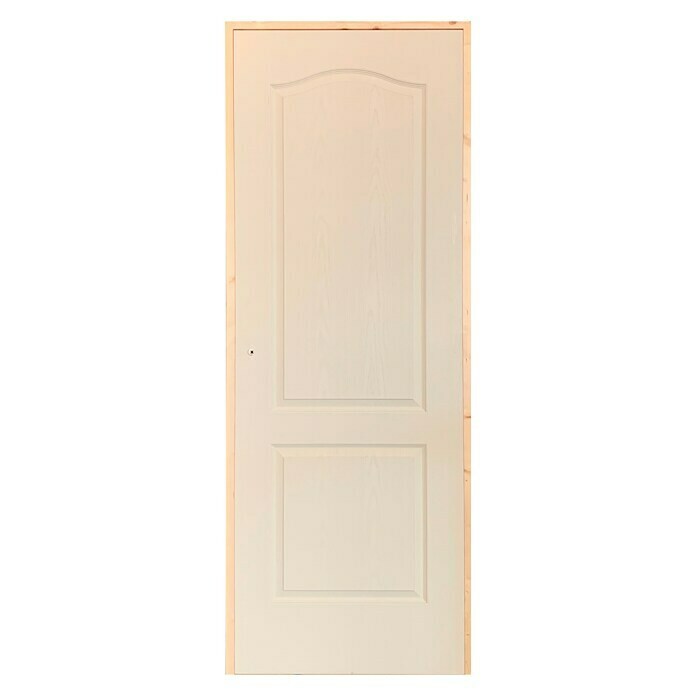 Solid Elements Puerta interior Essen (72,5 x 203 cm, Derecha, Blanco  lacado, Macizo, Ciega)