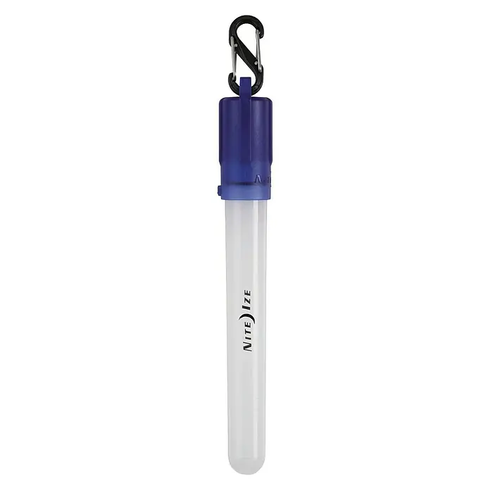 Nite Ize Barra luminosa LED mini - Azul - Barra luminosa LED Nite Ize con mosquetón, ideal para actividades al aire libre y emergencias. Diseño compacto para fácil transporte.