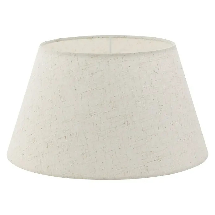 Eglo Lampenschirm 1+1 Vintage - Ø x H: 35 x 19 cm, Creme, Textil - Lampenschirm aus hellem Stoff mit leicht ausgestellter Form für eine angenehme Beleuchtung im Raum.