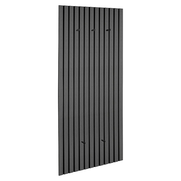 Garderobenpaneel Grace (Eiche-Schwarz, B x H: 50 x 125 cm) | BAUHAUS