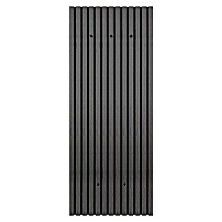 Garderobenpaneel Gwen (L x B x H: 7,5 cm x 50 cm x 125 mm, Schwarz)