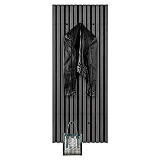 Garderobenpaneel Grace (Eiche-Schwarz, B x H: 50 x 125 cm)