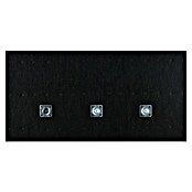 Garderobenpaneel Grace (Eiche-Schwarz, B x H: 60 x 30 cm) | BAUHAUS