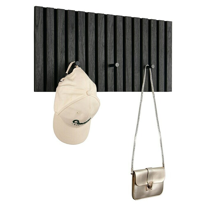 Garderobenpaneel Grace (Eiche-Schwarz, B x H: 60 x 30 cm) | BAUHAUS