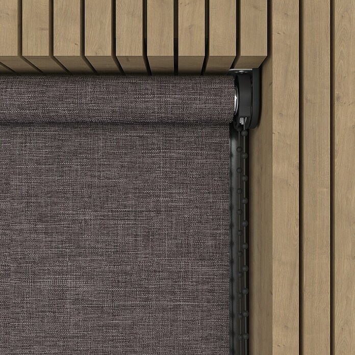 Verduisterend rolgordijn Structuur (b x h: 105 x 190 cm, Antraciet) | BAUHAUS