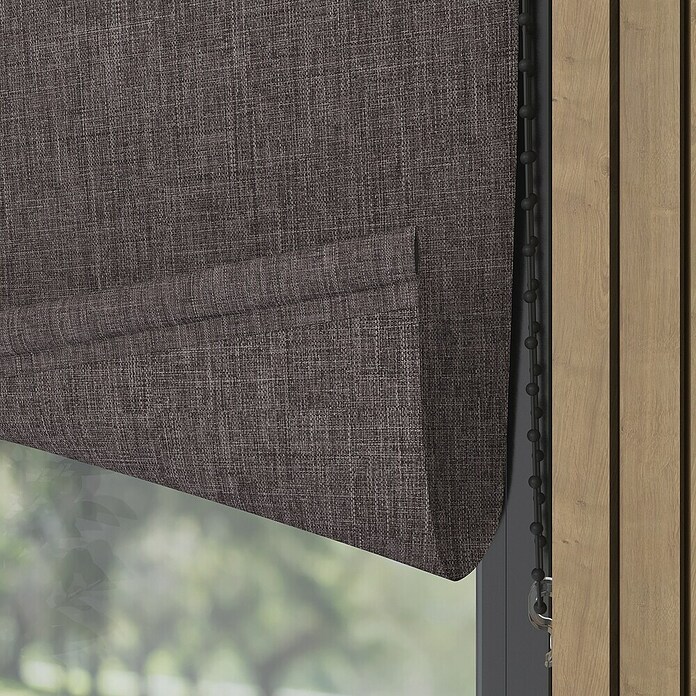 Verduisterend rolgordijn Structuur (b x h: 105 x 190 cm, Antraciet) | BAUHAUS