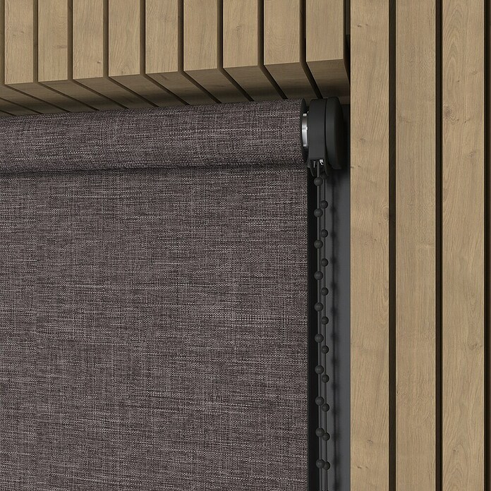 Verduisterend rolgordijn Structuur (b x h: 105 x 190 cm, Antraciet) | BAUHAUS