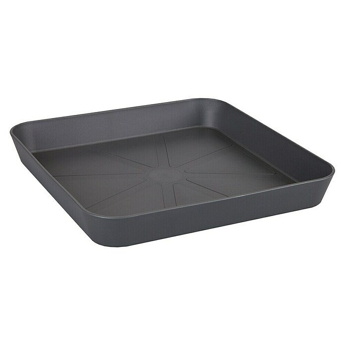 Elho Loft Urban Podstavek za korito  (22 x 22 x 3 cm, Plastika, Antracitne barve) | 8444 - Kunststoff Pflanzgefäße | IAKB - Gefäße Outdoor | IAK - Gefässe,Deko outdoor, Zeitschriften | IA - Gartenhartware | I - Stadtgarten | BAUHAUS