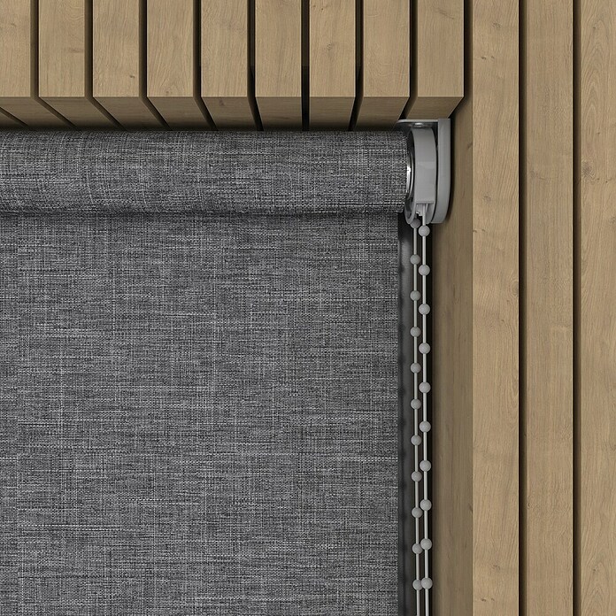 Verduisterend rolgordijn Structuur (b x h: 130 x 190 cm, Donkergrijs) | BAUHAUS