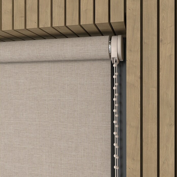 Verduisterend rolgordijn Structuur (b x h: 105 x 190 cm, Lichtbeige) | BAUHAUS