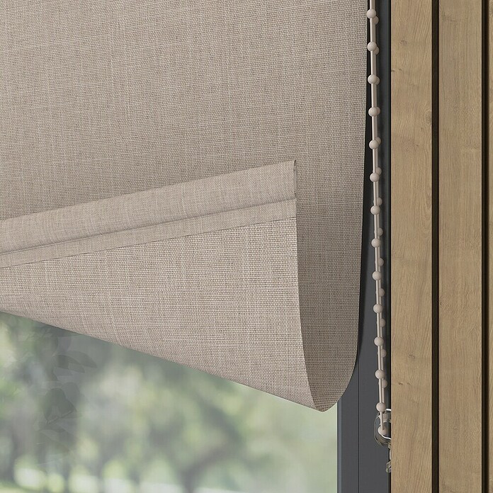 Verduisterend rolgordijn Structuur (b x h: 105 x 190 cm, Lichtbeige) | BAUHAUS