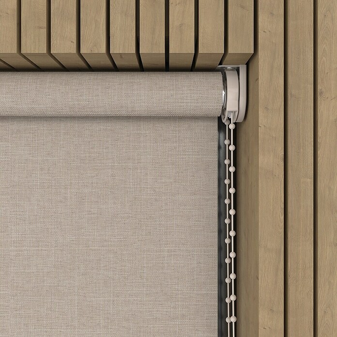 Verduisterend rolgordijn Structuur (b x h: 105 x 190 cm, Lichtbeige) | BAUHAUS