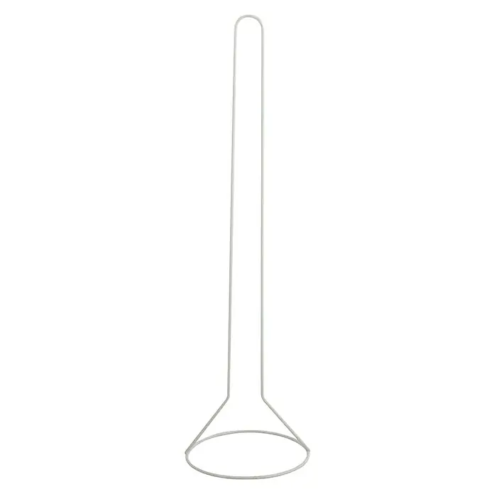 MSV Portarrollos papel higiénico - Acero, Blanco - Un sencillo portarrollos de papel blanco. Está hecho de metal y tiene una forma minimalista. Ideal para cocina o baño.