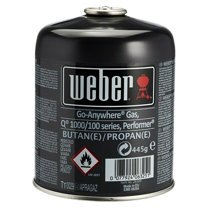 Cartouche de gaz Weber 445 g