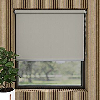 Verduisterend rolgordijn Luxus (b x h: 105 x 190 cm, Lichtgrijs)