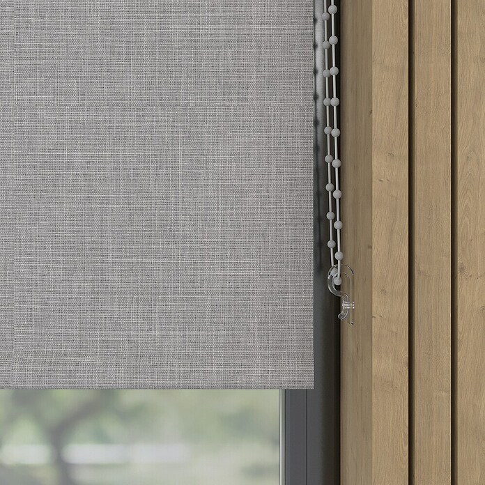 Verduisterend rolgordijn Structuur (b x h: 50 x 190 cm, Grijs) | BAUHAUS