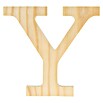 Artemio Letra de madera (Motivo: Y, L x An x Al: 11,5 x 1 x 11,5 cm, Madera)
