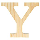 Artemio Letra de madera (Motivo: Y, L x An x Al: 11,5 x 1 x 11,5 cm, Madera)