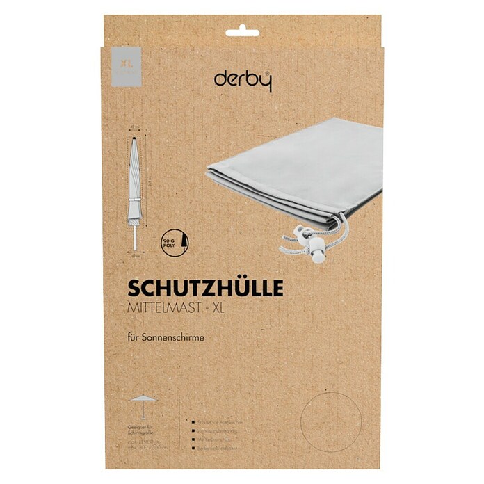 Derby Schirm-Schutzhülle Basic (Polyester, Passend für: Schirme bis Ø 400 cm)