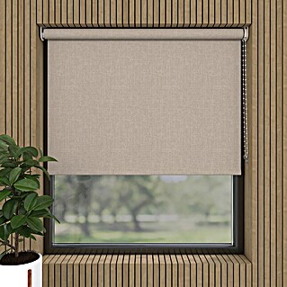 Verduisterend rolgordijn Structuur (b x h: 190 x 190 cm, Lichtbeige)