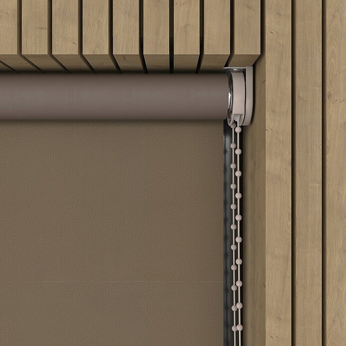 Verduisterend rolgordijn (b x h: 160 x 190 cm, Donkertaupe, 100 % Polyester) | BAUHAUS