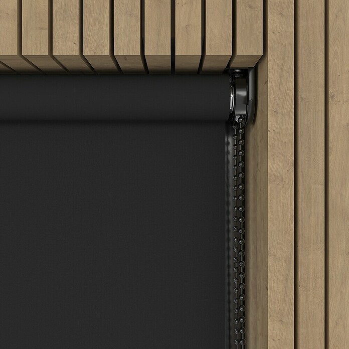 Verduisterend rolgordijn Luxus (b x h: 220 x 190 cm, Zwart) | BAUHAUS
