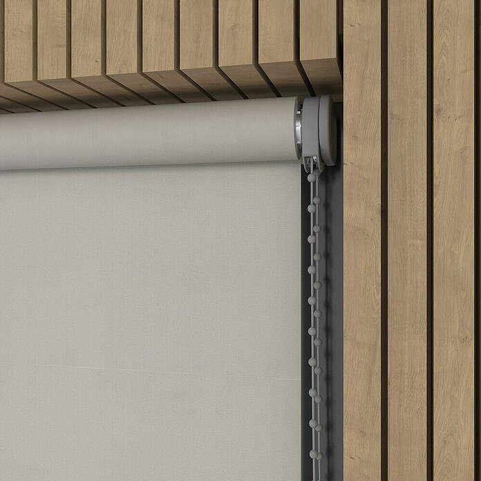 Verduisterend rolgordijn (b x h: 90 x 190 cm, Lichtgrijs, 100 % Polyester) | BAUHAUS