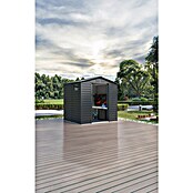 Gardol Gerätehaus Easy One (Außenmaß inkl. Dachüberstand (B x T): 213 x 195 cm, Metall, Anthrazit) | BAUHAUS