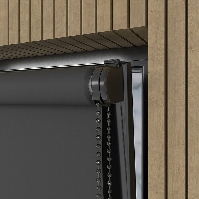 Verduisterend rolgordijn Luxus (b x h: 70 x 190 cm, Antraciet) | BAUHAUS