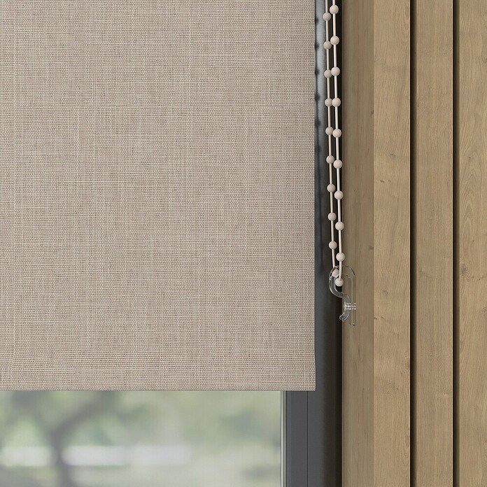 Verduisterend rolgordijn Structuur (b x h: 105 x 190 cm, Lichtbeige) | BAUHAUS