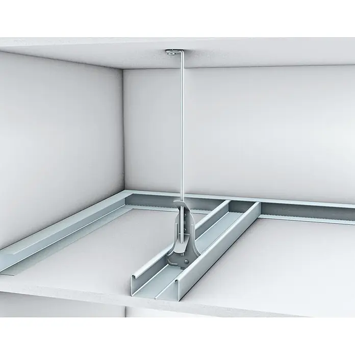 Probau Schnellabhänger - Ausstattung: Draht mit Öse, Länge: 250 mm, 1 Stk. - Deckenabhängungssystem mit einem vertikalen Stahlstab zur Befestigung an einer Decke und zur Stabilisierung von Metallprofilen für abgehängte Decken.