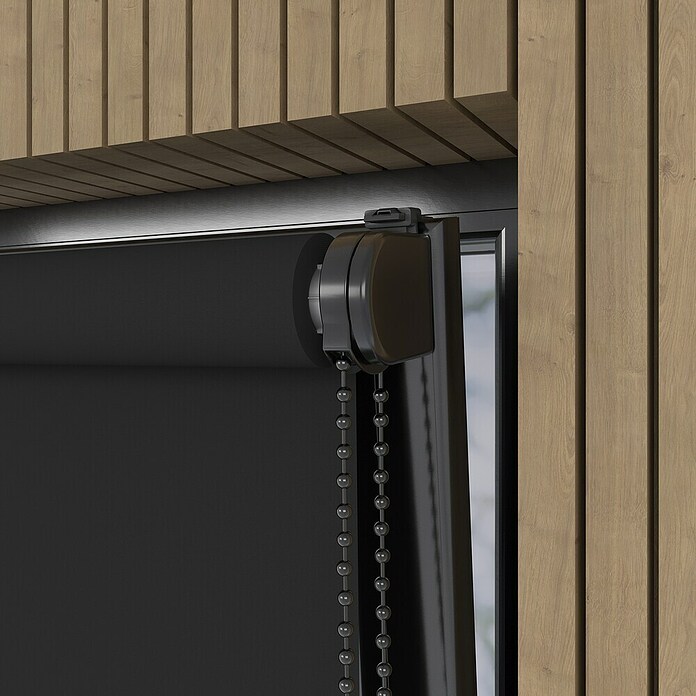 Verduisterend rolgordijn Luxus (b x h: 220 x 190 cm, Zwart) | BAUHAUS