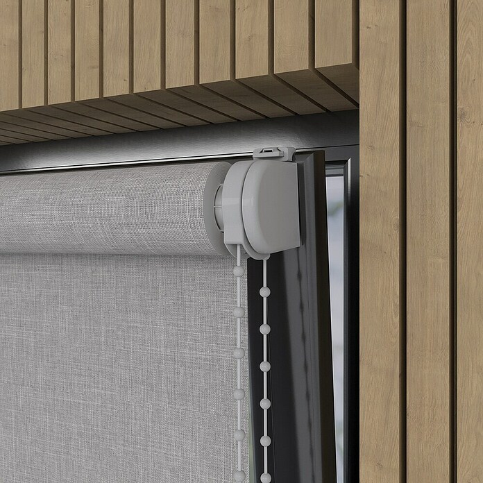 Verduisterend rolgordijn Structuur (b x h: 50 x 190 cm, Grijs) | BAUHAUS