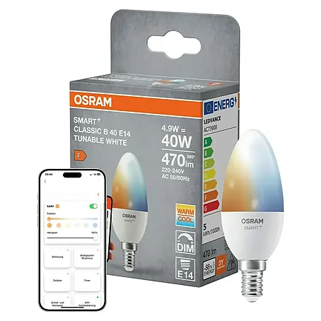 Osram Smart+ Smart-LED-Lampe B40 matter