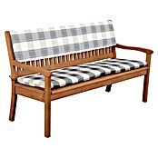 Doppler Bankauflage Sitzkissen (Grau Kariert, L x B x H: 150 x 45 x 6 cm, Baumwoll-Polyester-Mischgewebe) | BAUHAUS