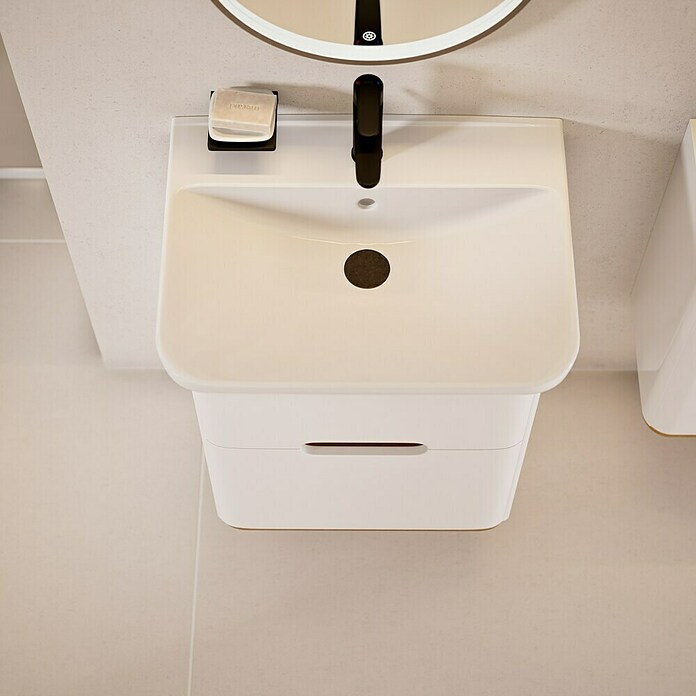 VitrA Sento Badmöbel-Set Sento (63 cm, Weiß, 2 Schubladen) | BAUHAUS
